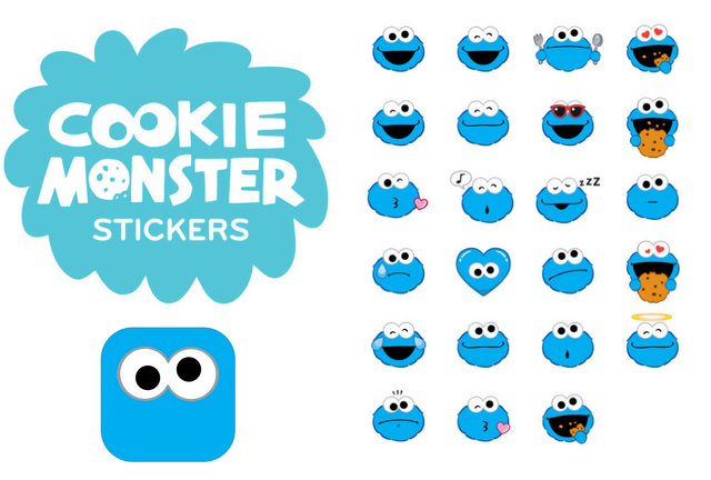 File:Cookie Monster Stickers.png