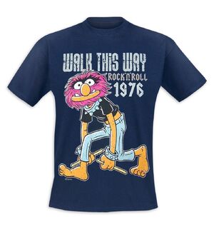 Muppet-T-Shirt-Animal-WalkThisWay-Rock-n-Roll-1976-(2013)
