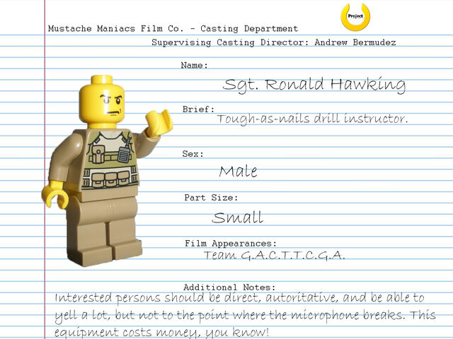 File:Audition Sheet - Sgt. Ronald Hawking.jpg