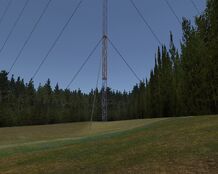Radio mast base
