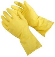 Yellow gloves