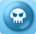 Spaceskullblue