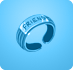 Friend bracelet blue