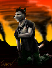 After the fight by garrou42-d50ik3g