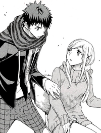 Ryu speaks to Urara from the past