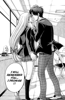 Leona and Haruma Kiss