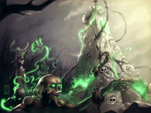 Undying summoning a tombstone