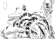 Meliodas derrota a Reptadores de Tierra
