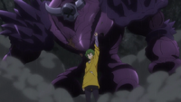 Gowther atrapa la flecha.png