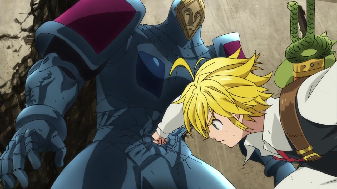 Image - Meliodas breaking Ruin's armor.png | Nanatsu no Taizai Wiki