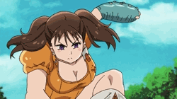 Diane and Meliodas fighting under illusion 2