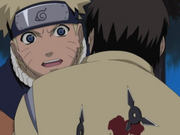 Chishima protects Naruto