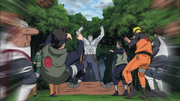 Kisame quebra a Madeira de Yamato.png