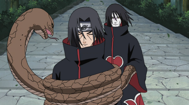 File:Orochimaru attacks Itachi.png