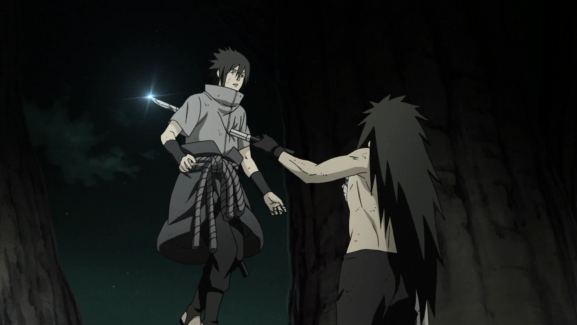 Madara Stabs Sasuke Sasuke Gaiden Hokage