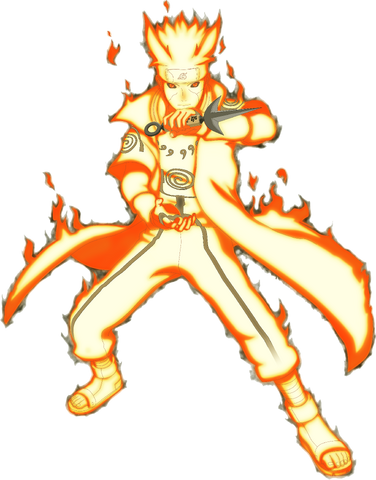 File:Minato's nine-tails chakra mode.png
