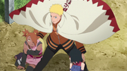 Naruto salva Chouchou e Sarada
