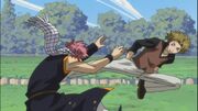 Hiruko kicks his opponent