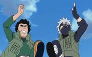 Hatake-kakashi-maito-guy-best-friends-running-race-funny-anime-jokes-manga-photos