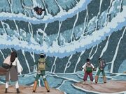 Kisame attacking team 10