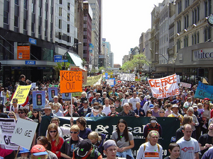 Bioengineering protest march