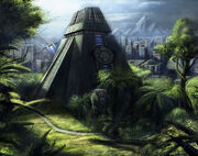 Modern Mayan Temple