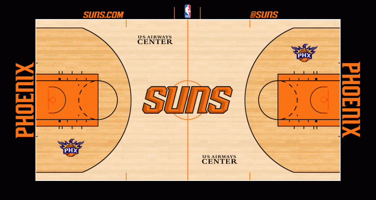 Image - Phoenix Suns Court Logo.gif | Basketball Wiki | FANDOM Powered ...