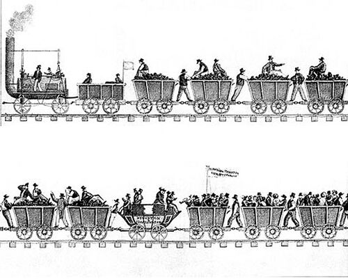 1825StocktonDarlingtonRailwayopeningcarriages