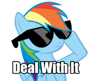 Deal with it rainbow style by j brony-d4cwgad