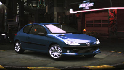 NFSU2Peugeot206GTIStock