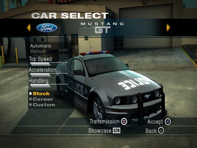 File:NFSUCPS2UnusedPlayerCopMustangGT.jpg
