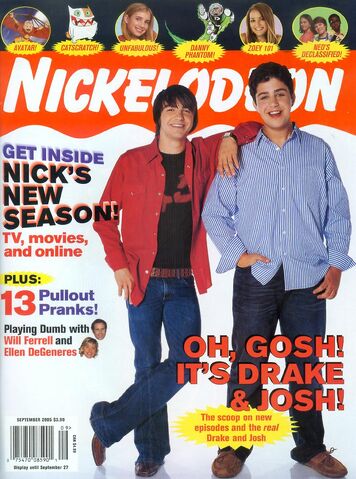 File:Nickelodeon Magazine cover September 2005 drake and josh.jpg