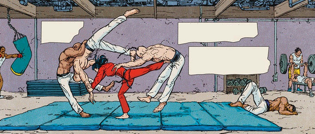 File:Batman Inc 4 - Kathy trains in hand-to-hand.png