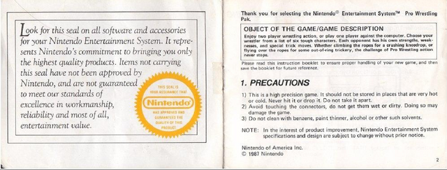 File:Pro Wrestling Manual Official Nintendo Seal and page 2.png