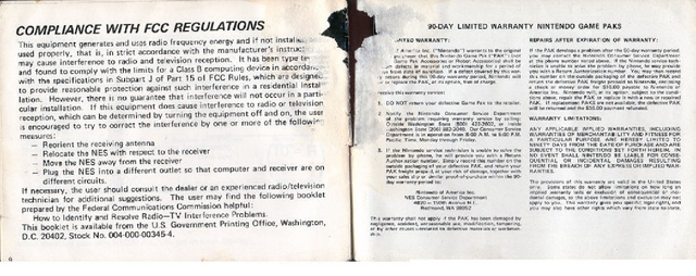 File:Donkey Kong 3 Manual page 9 and warranty info.png