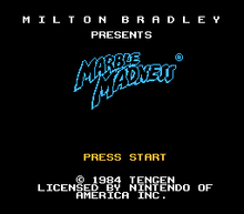 Marble Madness Title Screen