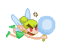 Angry fairy with stress mark