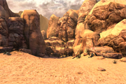 The desert landscape