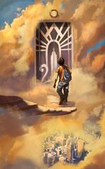Percy leaving Mount Olympus