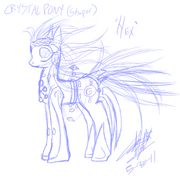 Crystal pony shaper