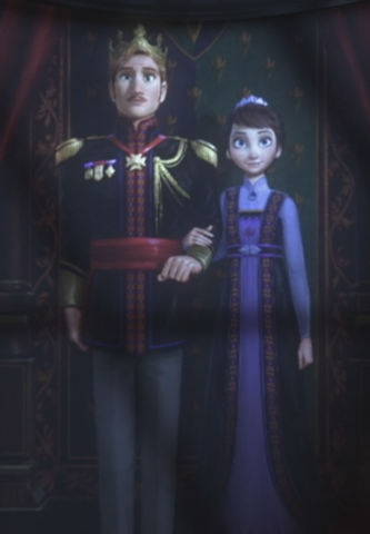 Fichier:Roi Agdar Reine Gerda Idun d'Arendelle Reine des Neiges Disney portrait.png