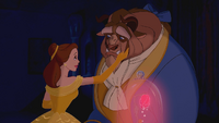 La Belle et la Bête (Disney) rose enchantée adieux