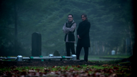 4x19 Isaac Heller Auteur tombe Cruella d'Enfer M. Gold cimetière de Storybrooke regard Emma Swan
