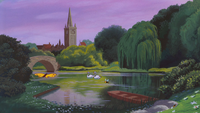Alice au Pays des Merveilles (Disney) 1951 Angleterre Londres parc vue.png