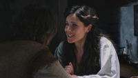 2x14 Rumplestiltskin Milah sourire encouragement bataille combat bravoure vaillance