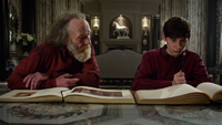 4x22 Mairie Apprenti Sorcier Henry livres de contes Heroes and Villains Once Upon a Time travail d'Auteur.png