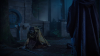 5x07 Nimue Ténébreuse prend Excalibur Vortigan Merlin pouvoir