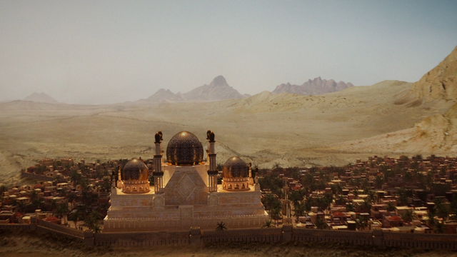 Fichier:6x05 Agrabah vue ville cité capitale royaume désert palais Sultan.png