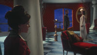 W1x11 Cora Reine de Cœur colonne chambre Will Scarlet Anastasia Reine Rouge Blanche discussion conversation espionnage