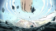 Akainu écrasé par Barbe Blanche
